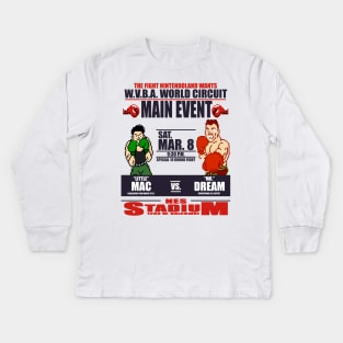 Punch Out!!! Fight Night Kids Long Sleeve T-Shirt